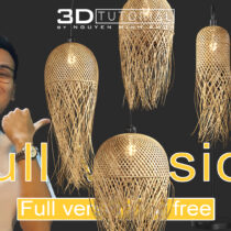 Full Version | Tutorial Modeling Rattan Lamp (3D Max + Vray) - 3Dtutorial